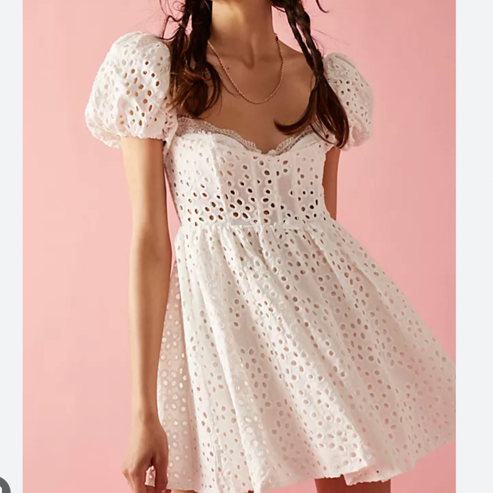 For Love and Lemons Becca Mini Dress - Ivory - Picture 11 of 16